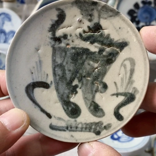 瓷片现代瓷器青花瓷片