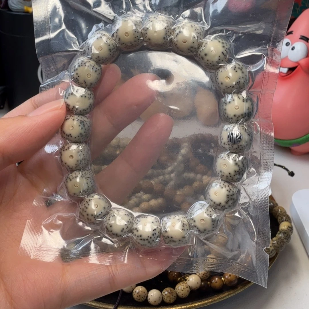 多***王手串星月菩提石玉月留白11.5