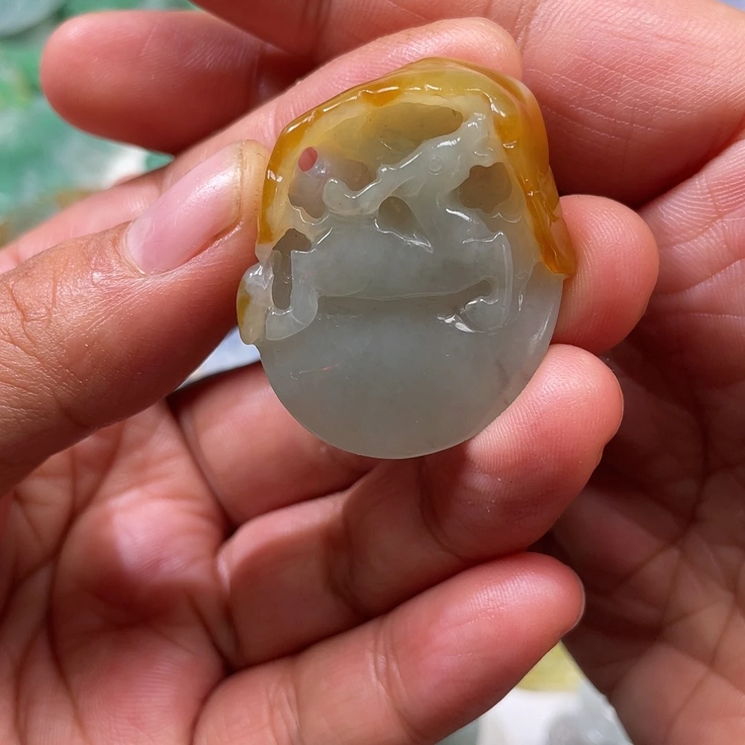 颈饰未镶嵌翡翠翡玉缘翡翠