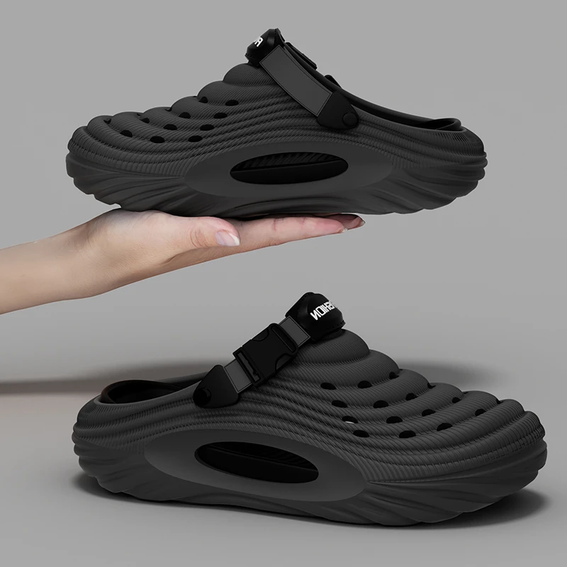 不臭脚凉拖鞋男夏季溯溪速干户外运动旅游沙滩防滑洞洞鞋男士外穿