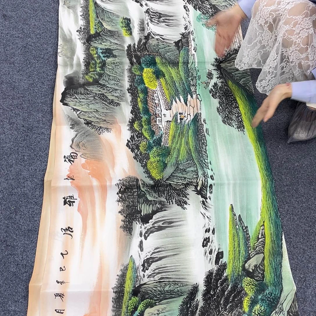 国画作品小姐姐放漏…