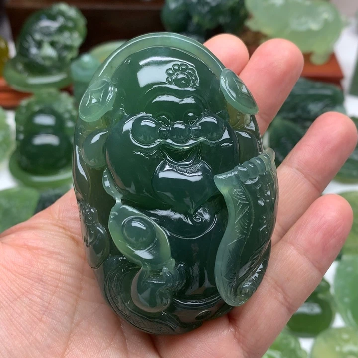 蛇纹石玉颈饰未镶嵌淡***福