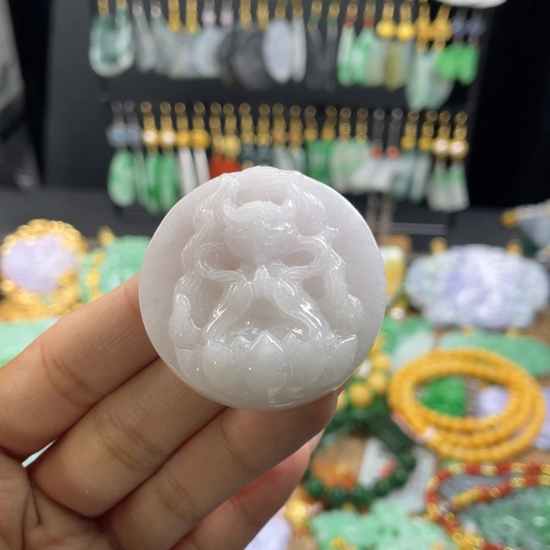 翡翠未镶嵌颈饰代编织
