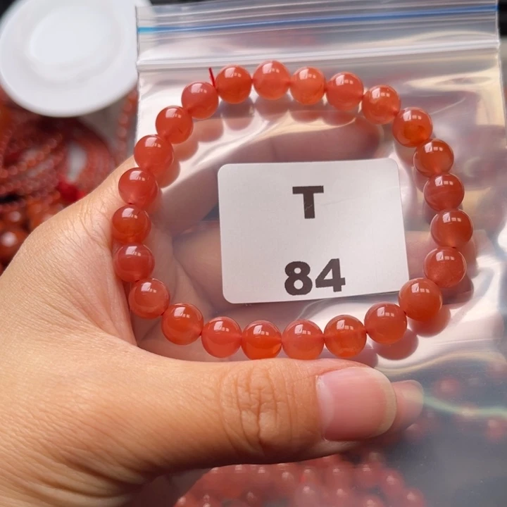 南红玛瑙未镶嵌多样性发货默认微瑕称重8mm