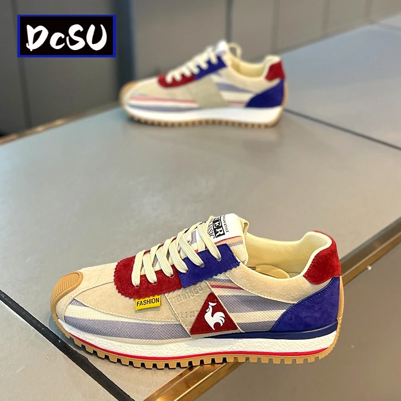 【香港DcSU&Shoes官方正品】夏季爆款网红同款男鞋布面大公鸡运动鞋
