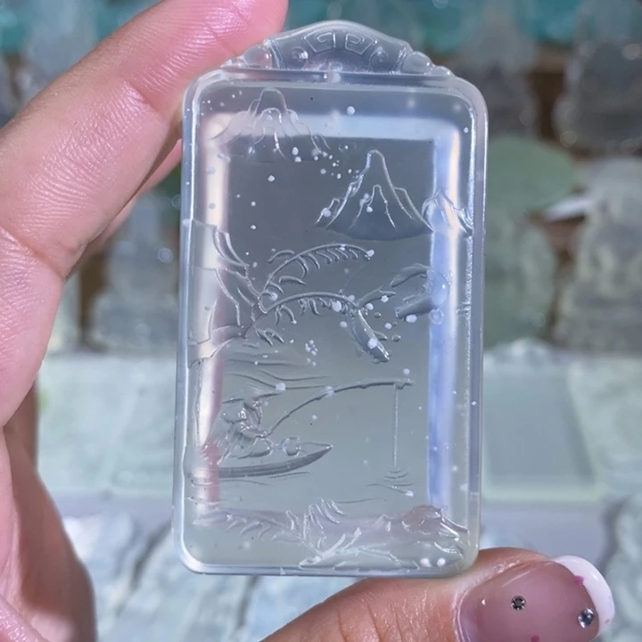 岫玉吊坠未镶嵌诚*吊坠