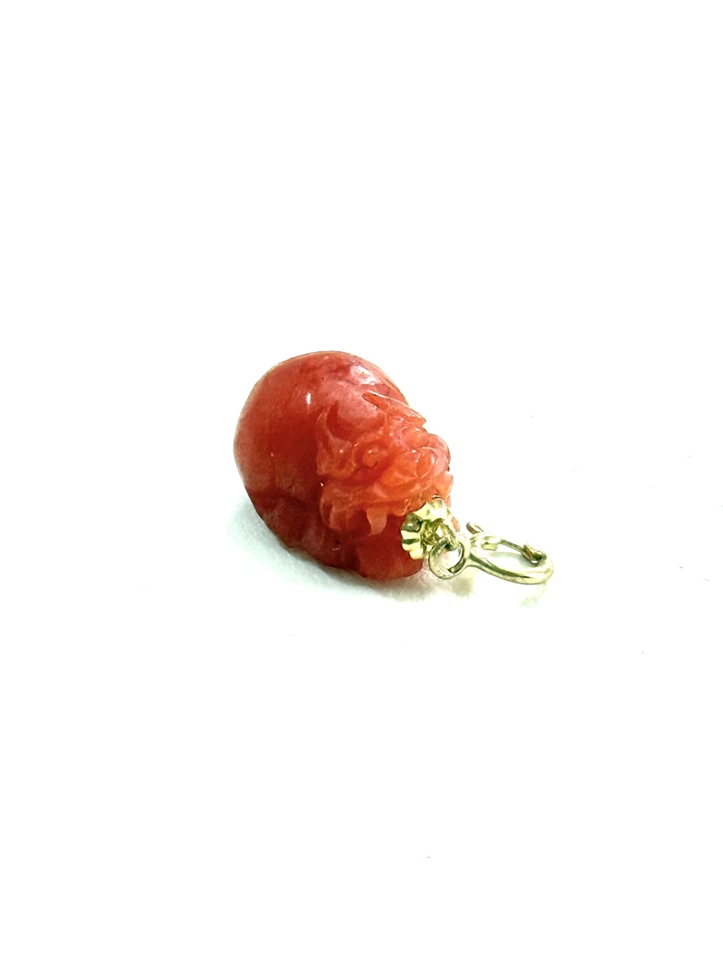 非金属皮质吊坠 红  貔貅滴流/个ZJK-204