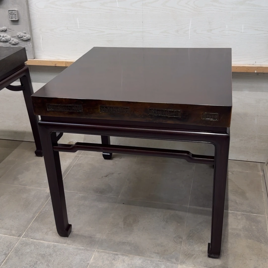 砖雕80x80 乌金色 一套 高77cm