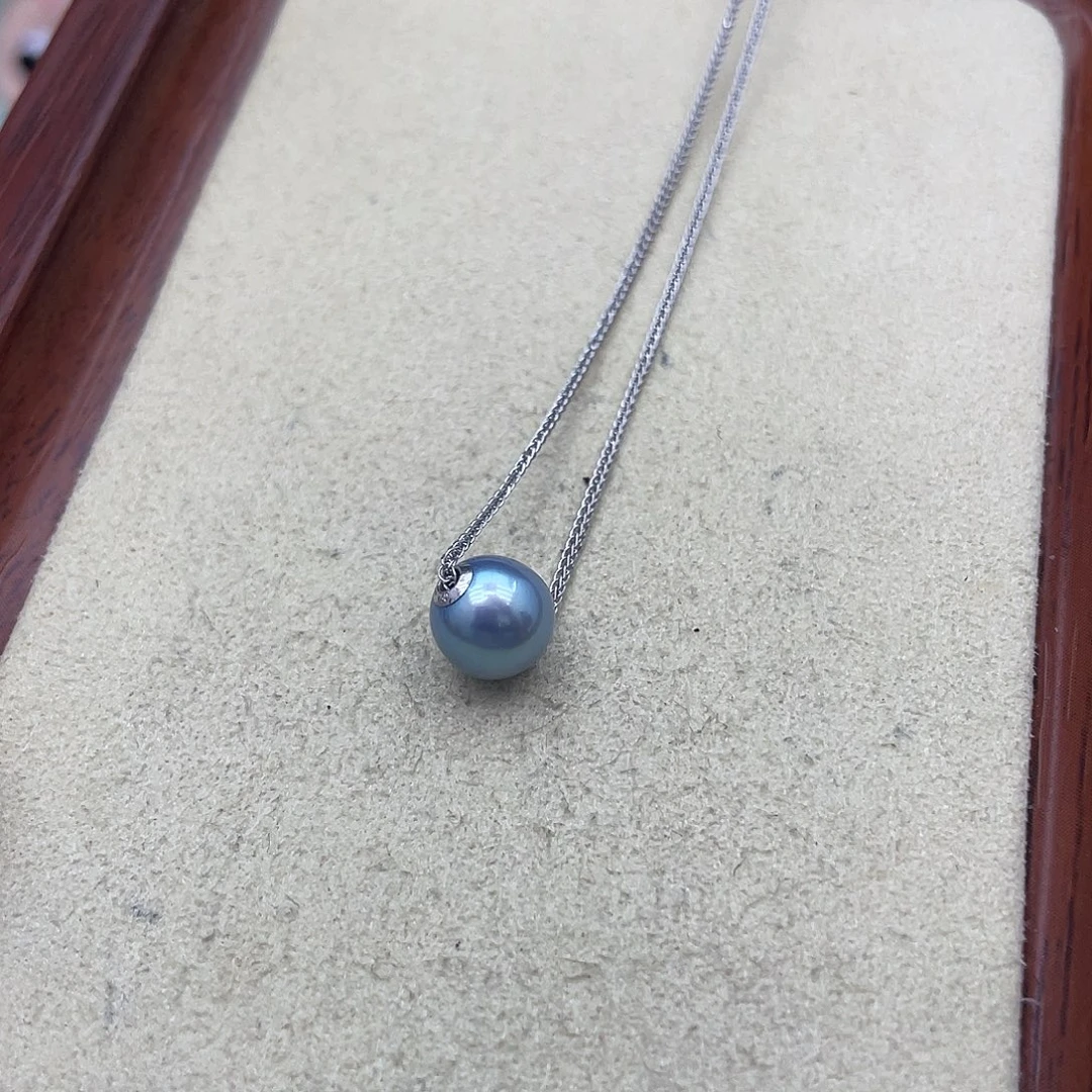 海水珍珠吊坠(赠链)18K金镶嵌