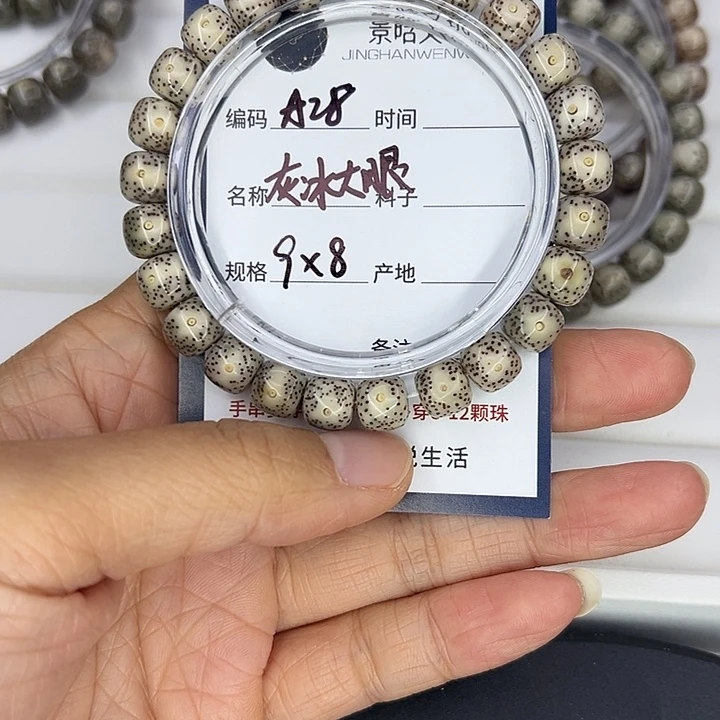 星月菩提吊坠灰冰大眼