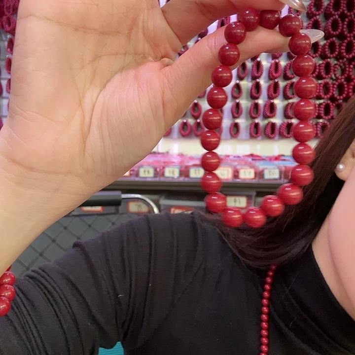 天然辰砂8mm朱砂手串