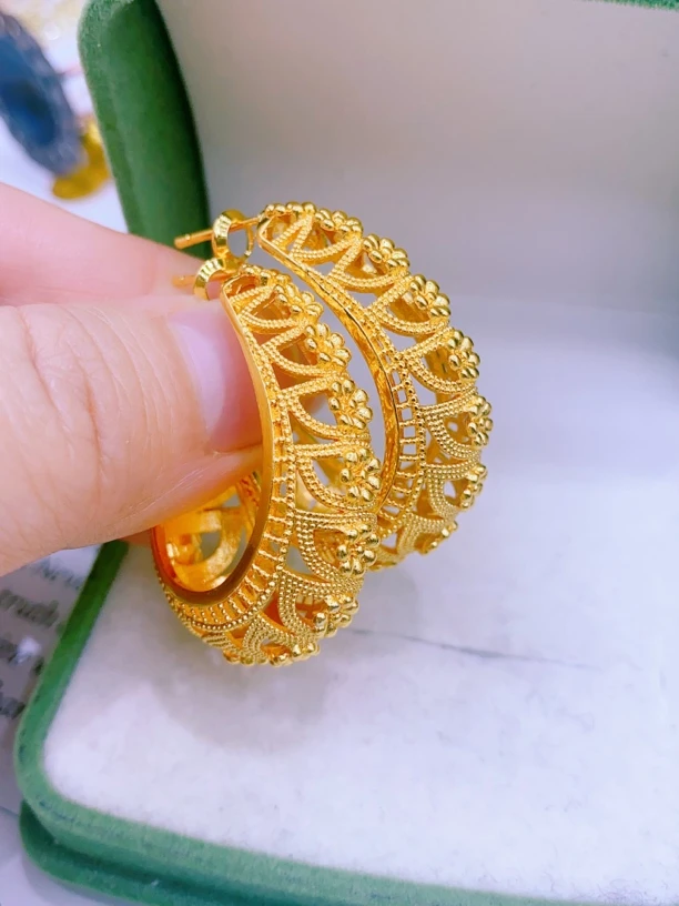 合金玻璃耳饰 kum altun pason 耳环 461号 yanggil qikidu