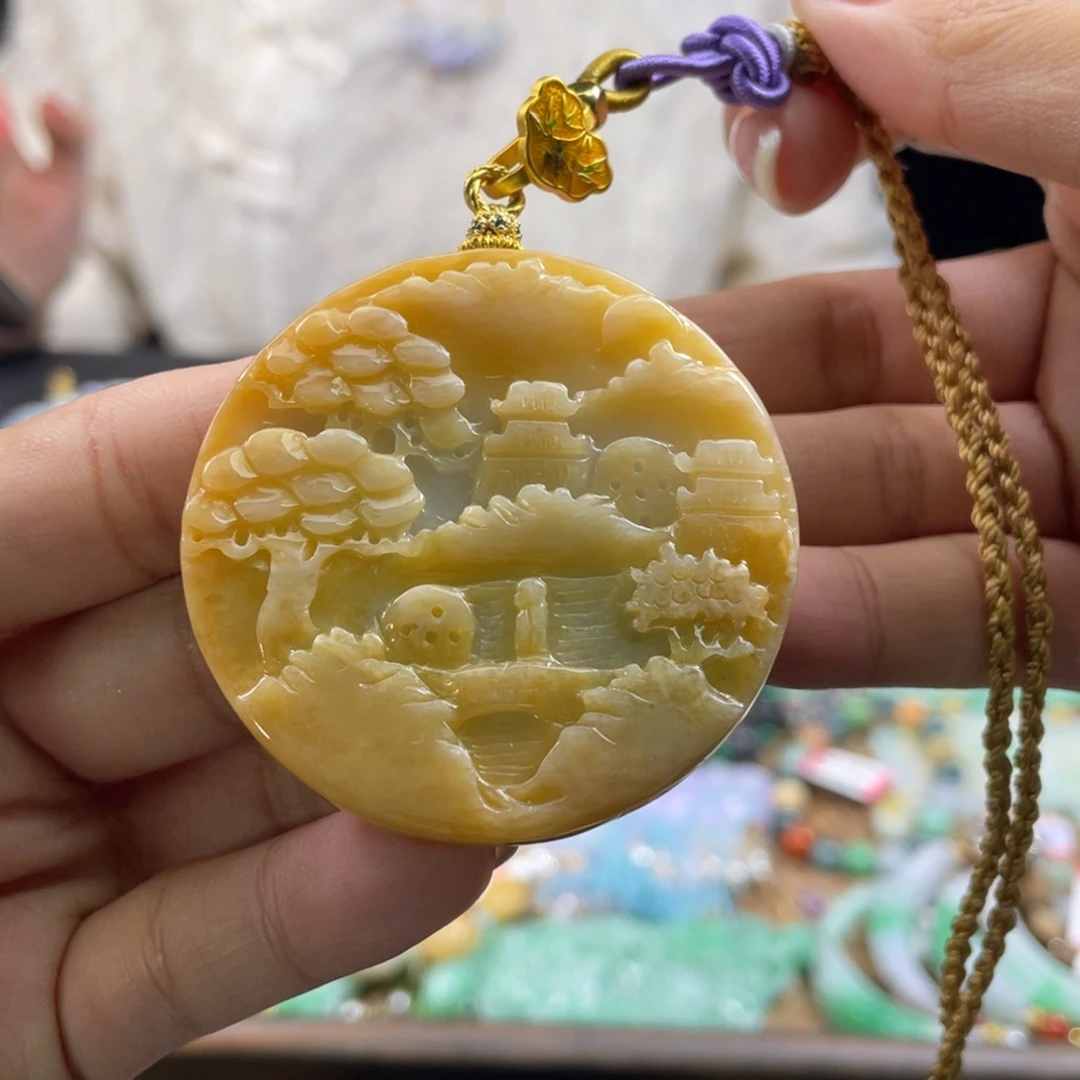 翡翠未镶嵌颈饰代编织