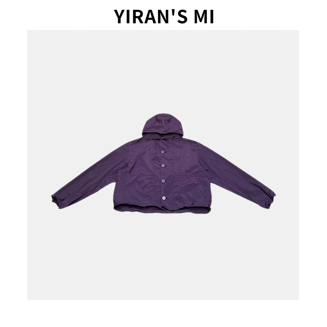 一// 紫外线 连帽单排扣风衣外套 YLM001105