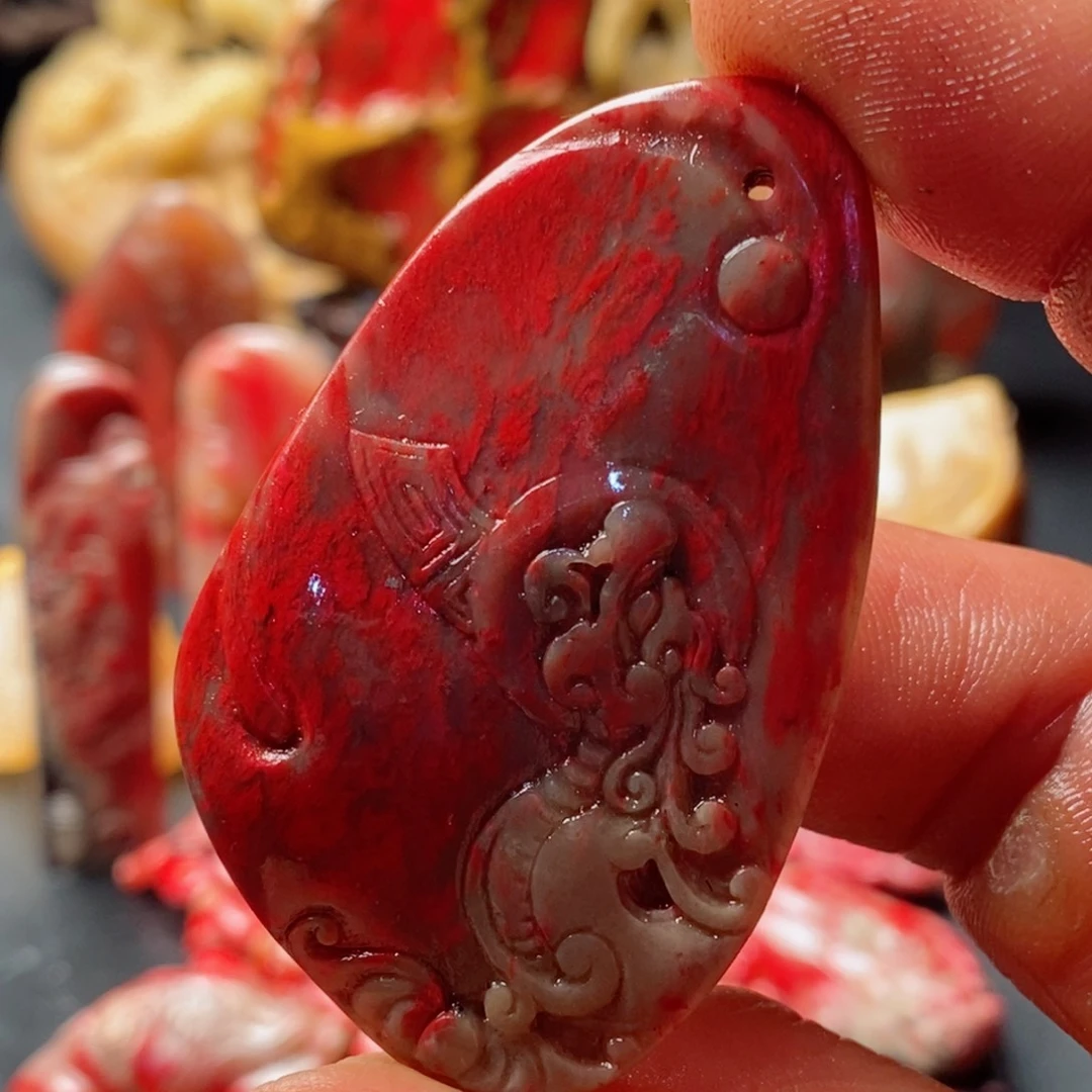 昌化石其他昌化鸡血石挂件