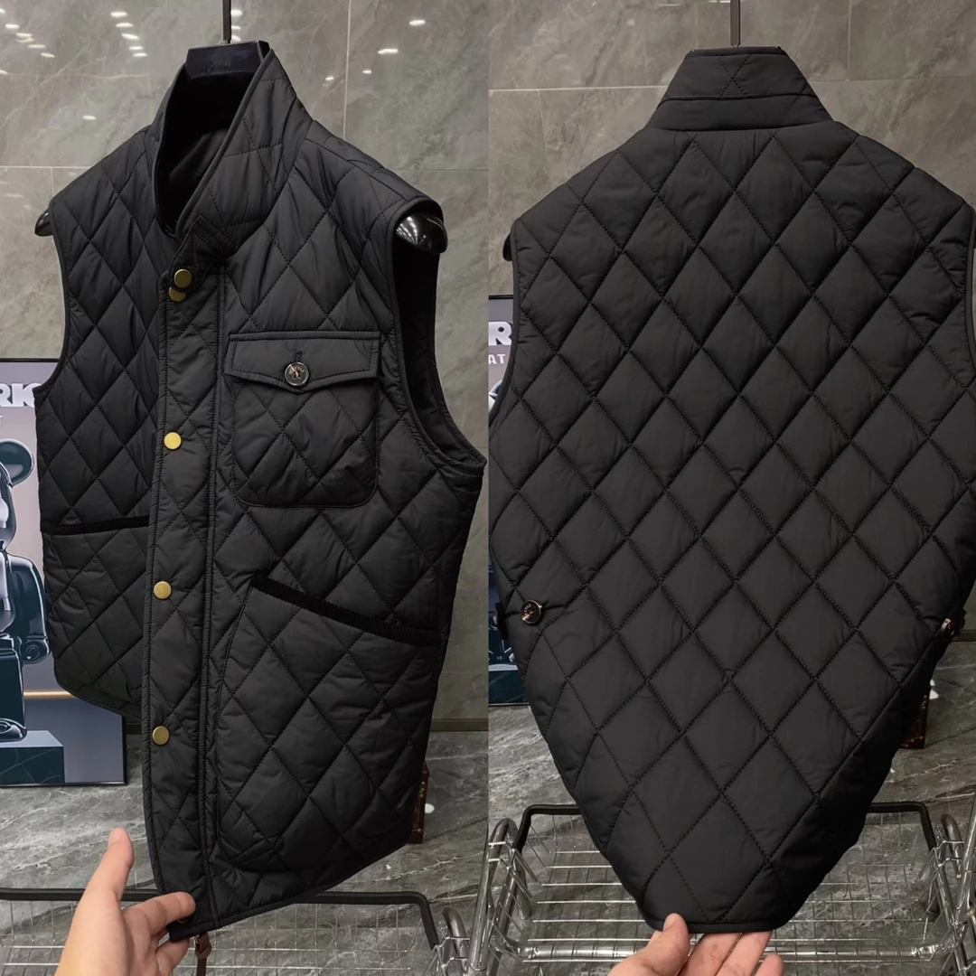 秋季新款男士轻奢时尚休闲百搭高品质轻薄薄棉马甲 8049