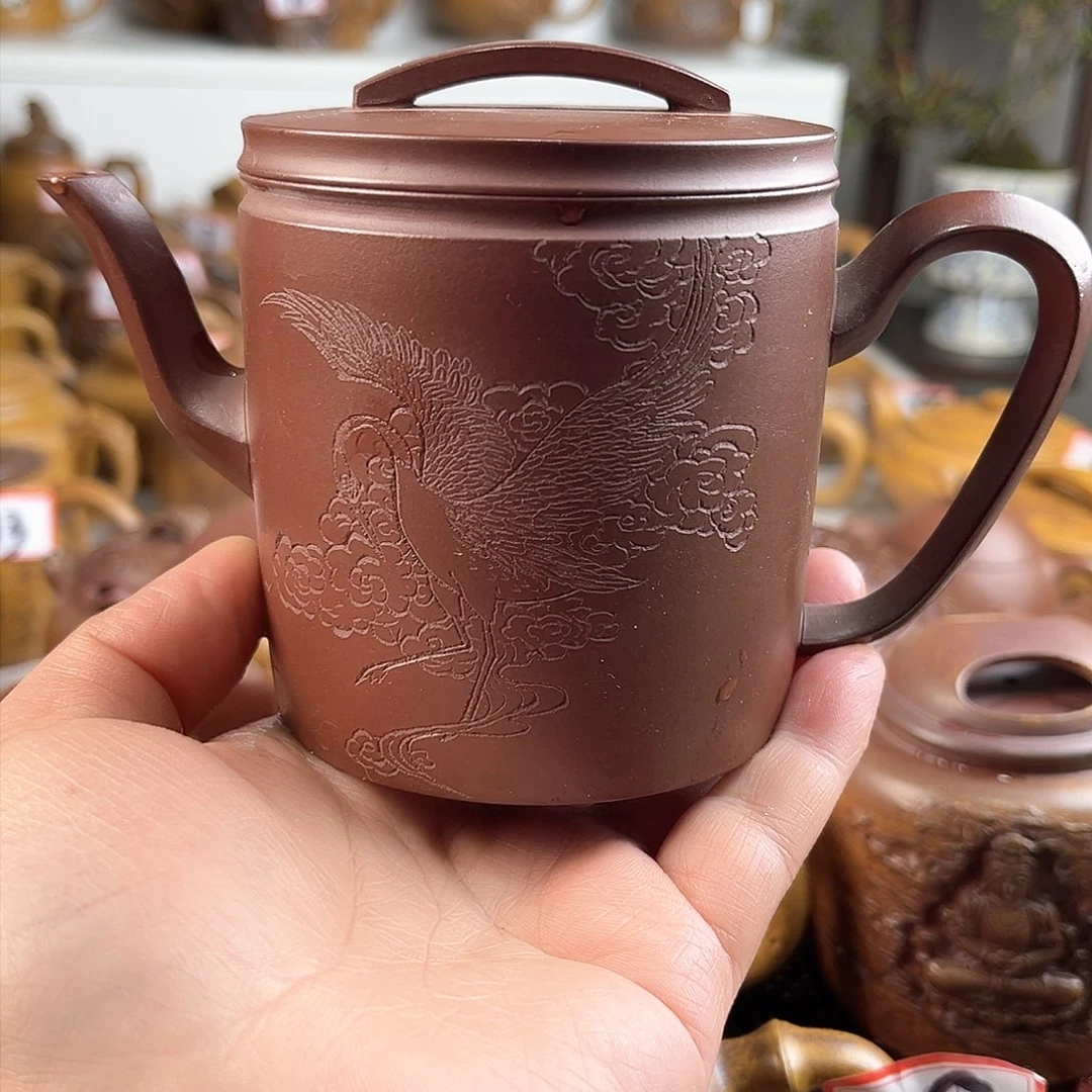 紫泥茶壶宜兴紫砂