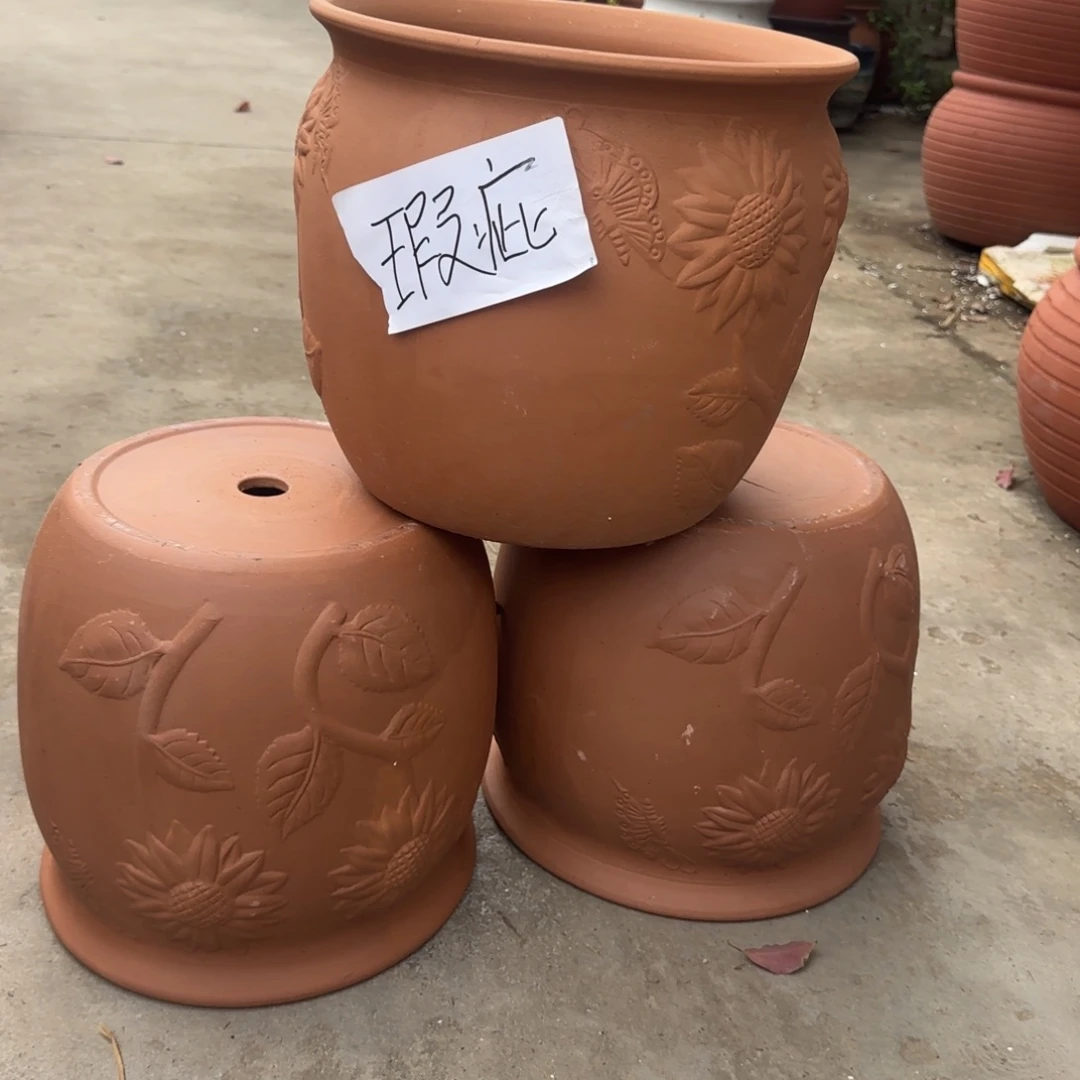 花盆紫砂30高26宜兴紫砂瑕疵不指定
