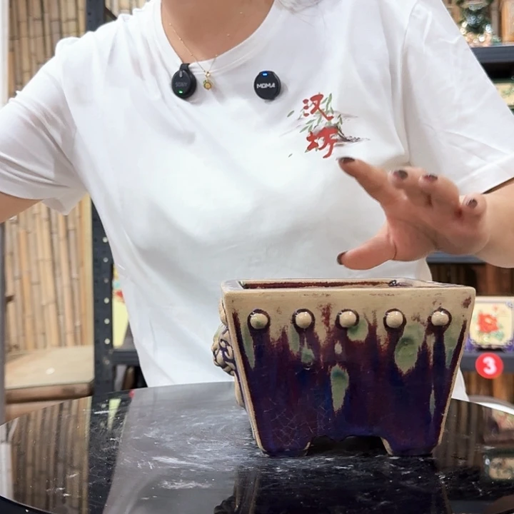 7059石湾瑕疵窑变随机 外口15内深7