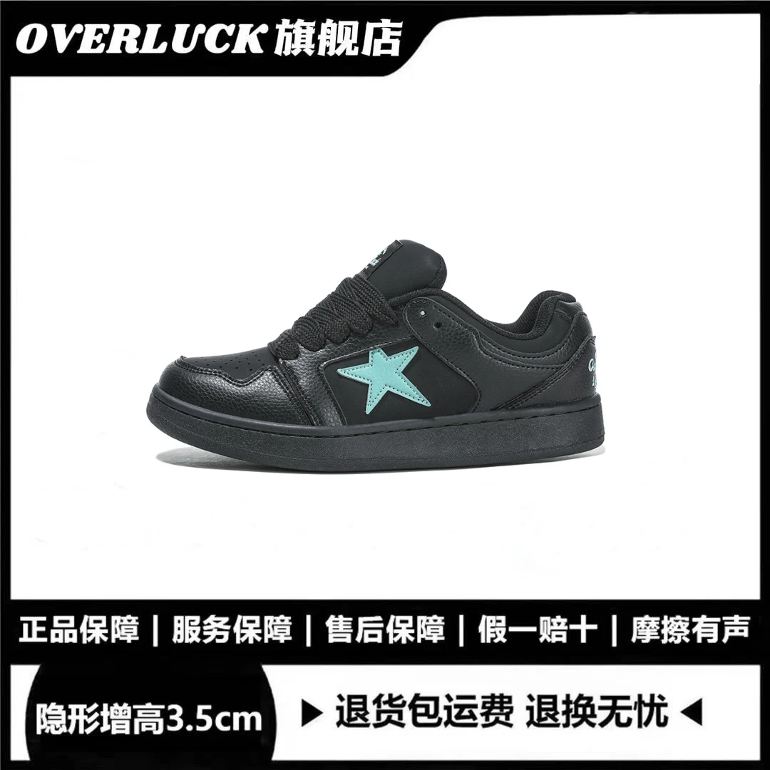 OVERLUCK经典原创四季学生情侣百搭复古时尚潮流软底透气低帮板鞋