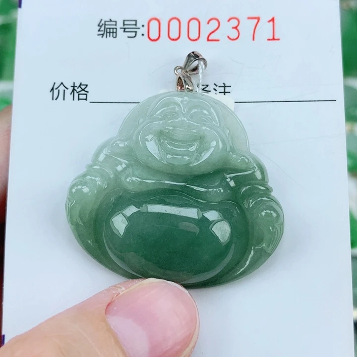 颈饰银S925镶嵌翡翠