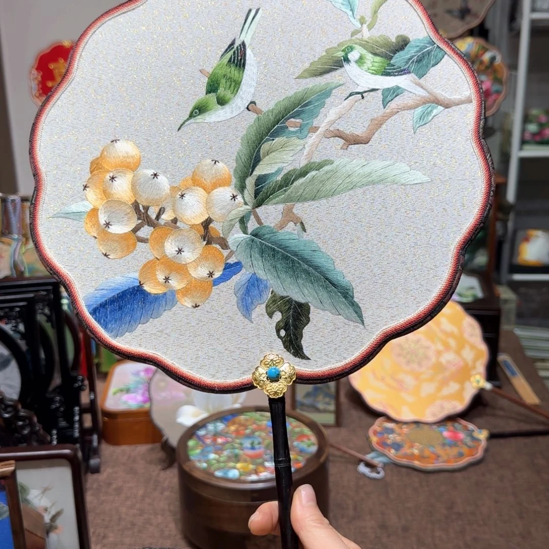 刺绣鹧*天纯手工苏绣双面绣