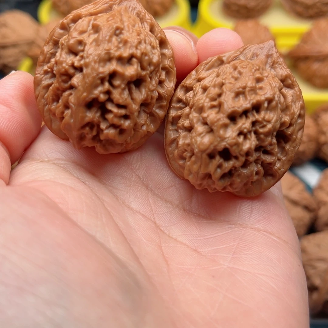 【闪购商品】桃木文玩核桃手把件37观音肚