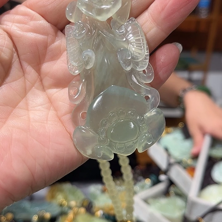 未镶嵌岫玉毛衣链