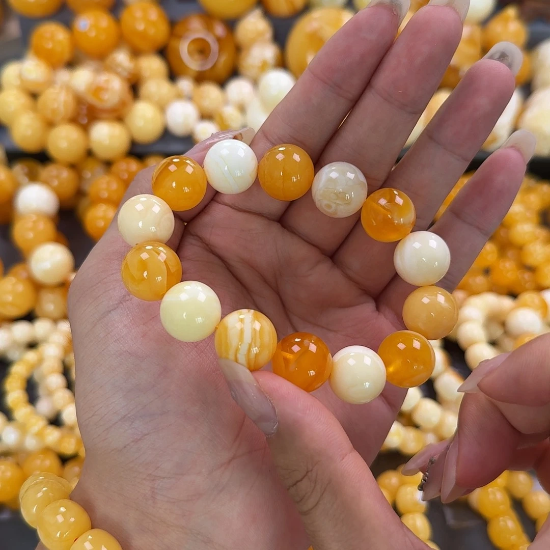 蜜蜡未镶嵌珠宝奇石15mm