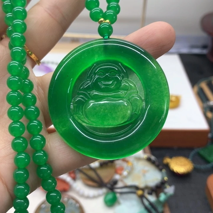 颈饰未镶嵌翡翠吊坠