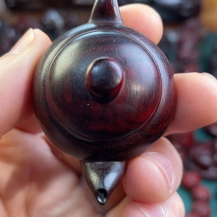 飛***揚把件小叶紫檀把把壶