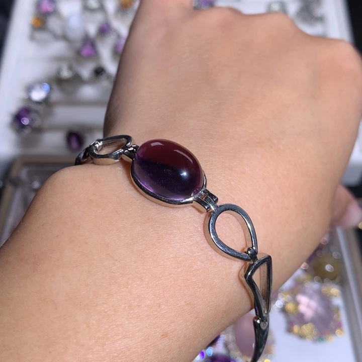 【闪购商品】水晶戒指银S925镶嵌柟戒指