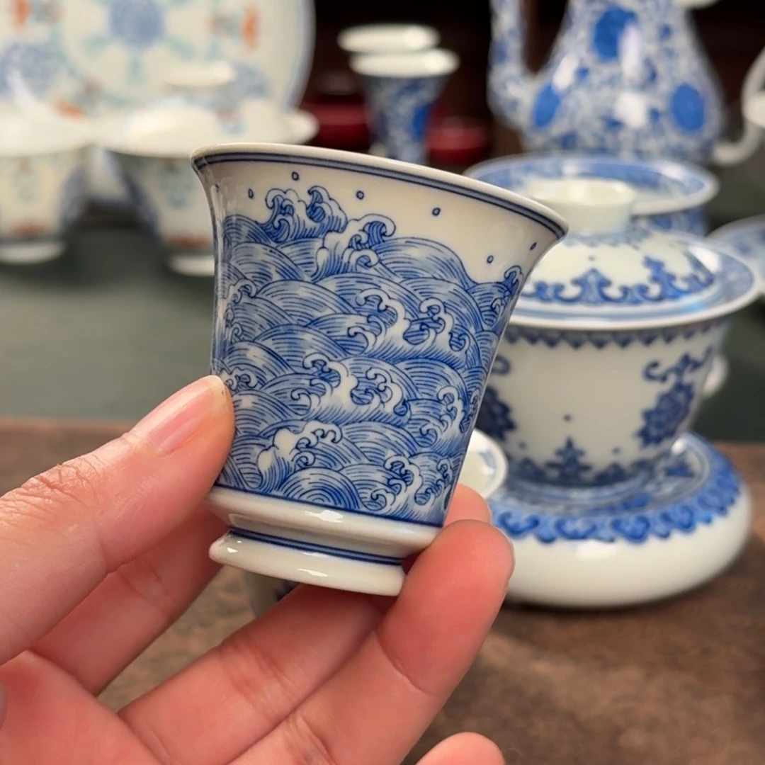 建**装纯手工手绘陶瓷茶具