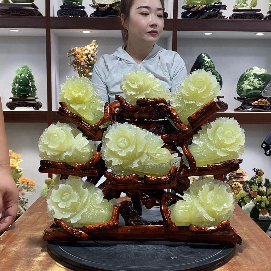 用***3玉山水摆件 玄关摆件