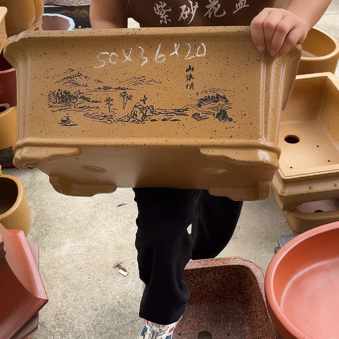 紫砂花盆盆景艺术