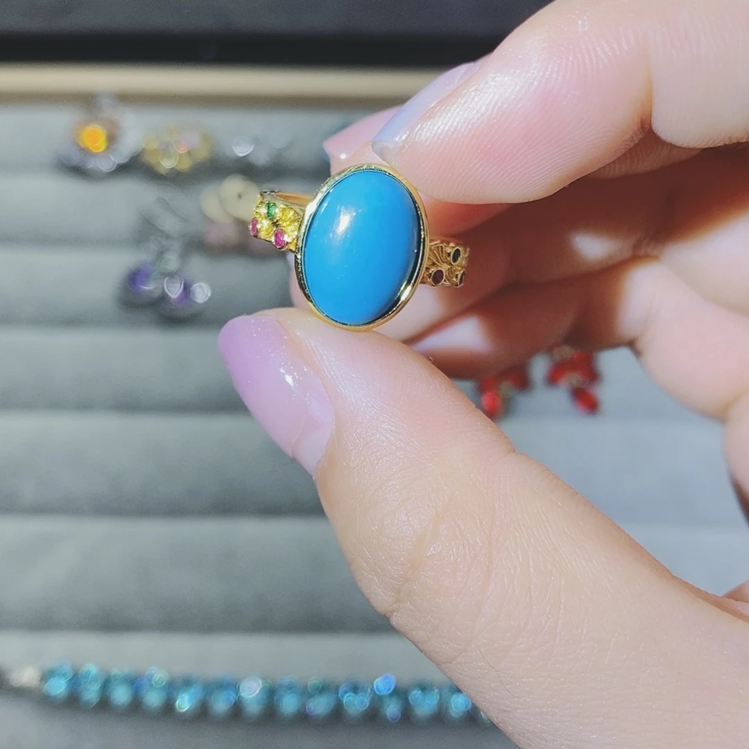 【闪购商品】银S925镶嵌耳饰托帕石