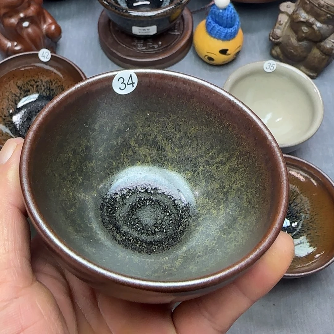 焉***知茶盏印春堂柴烧建盏