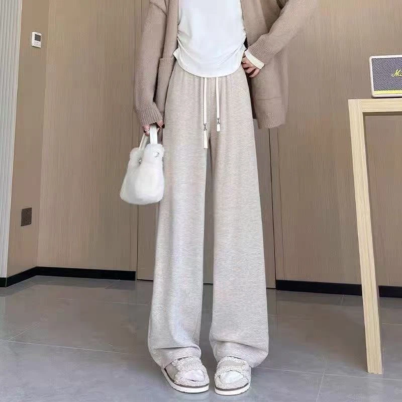 【山本棉棉裤】玉姐家秋季重磅垂感显瘦阔腿休闲长裤f1491 J6071