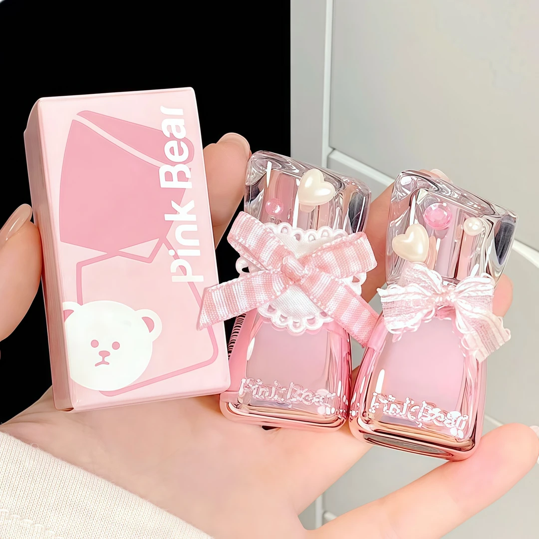 嘟嘟唇开挂！pinkbear皮可熊好嘟丰唇蜜水光唇釉唇蜜裸色口红