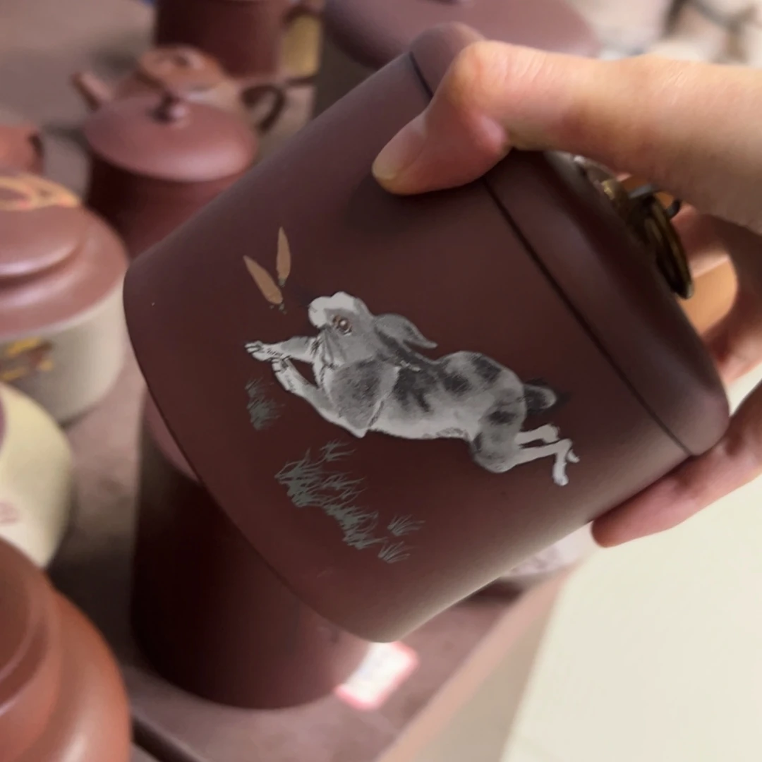 潇***胖茶壶紫砂紫砂茶叶罐