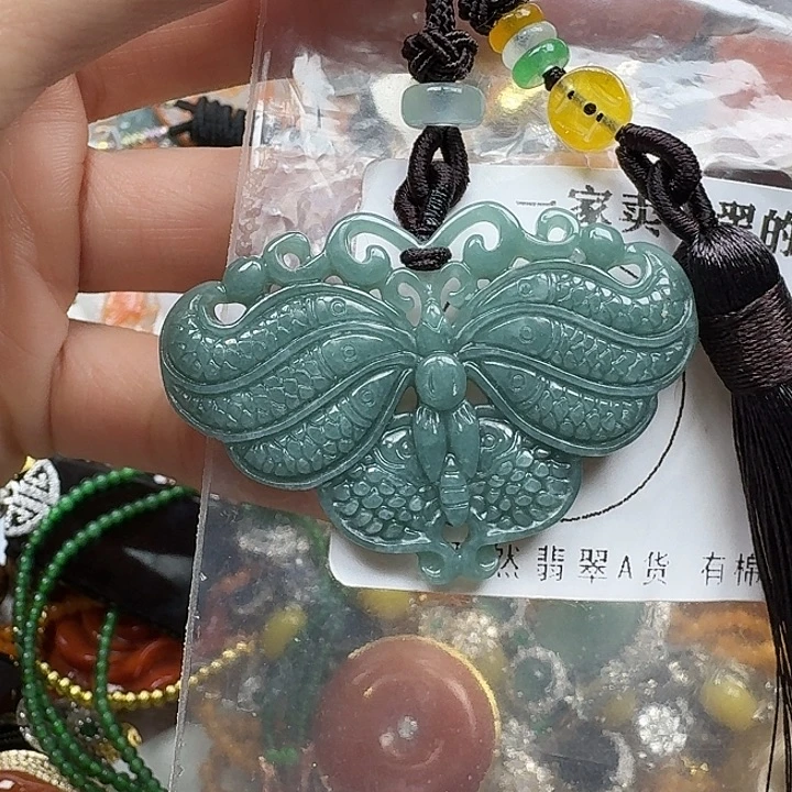 翡翠未镶嵌项链翡翠
