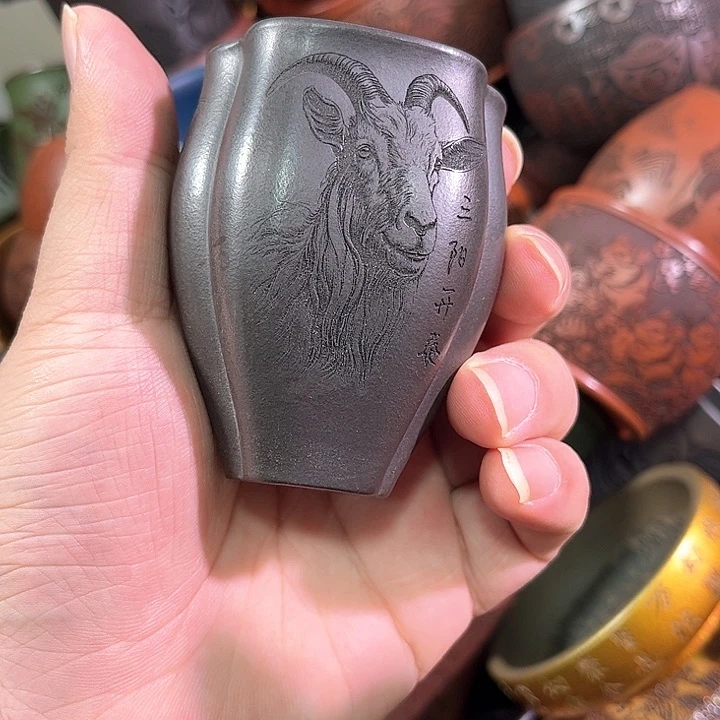 茶杯紫砂全手工紫砂主人杯