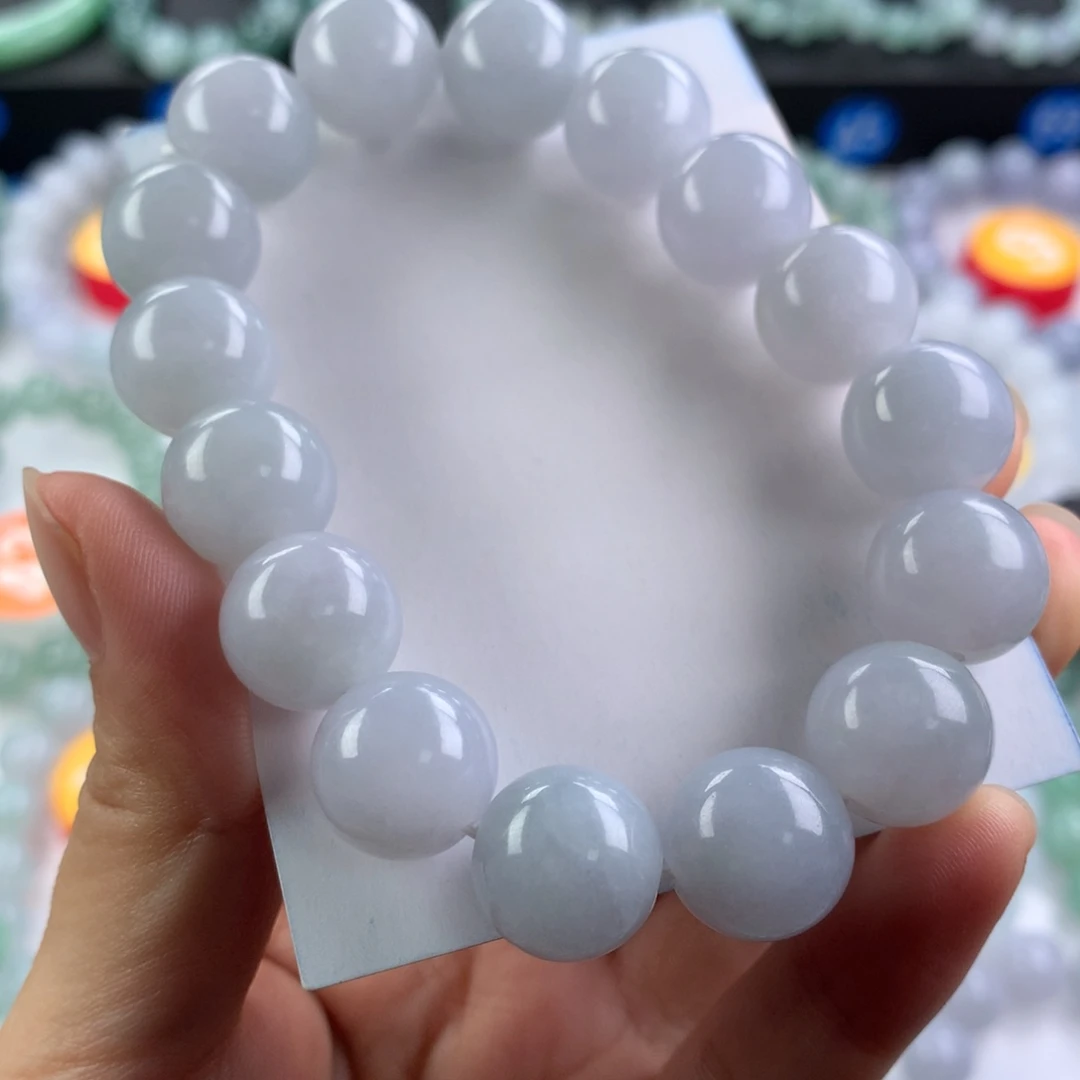 翡翠未镶嵌手链卡13.7