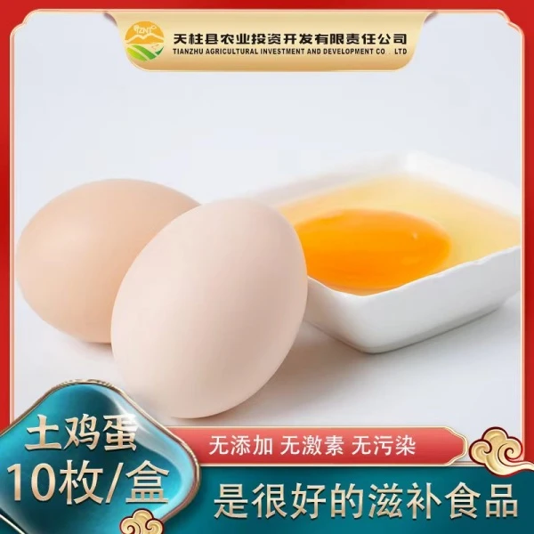 贵州天柱 正宗油茶林下散养土鸡蛋 10枚