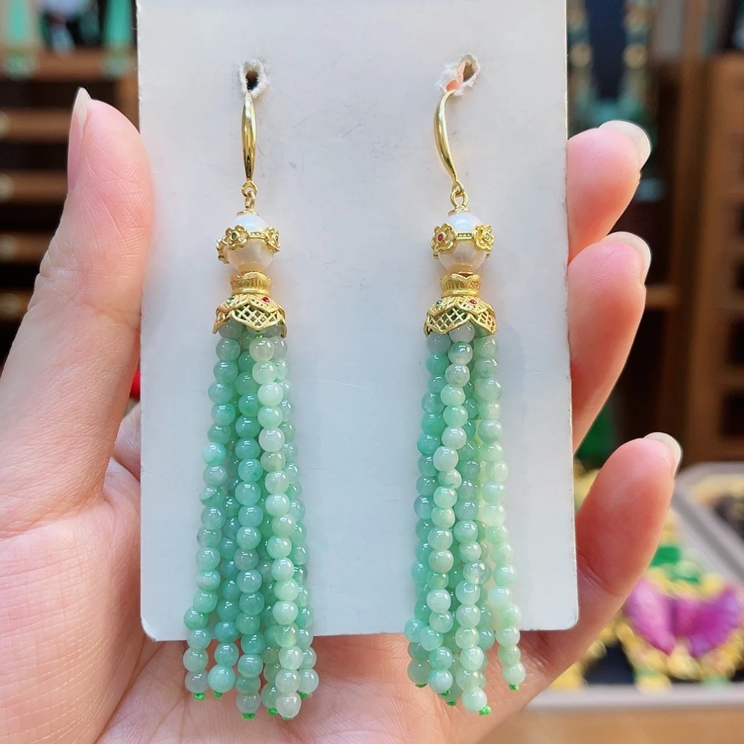 合金翡翠耳饰48小时鉴赏期1