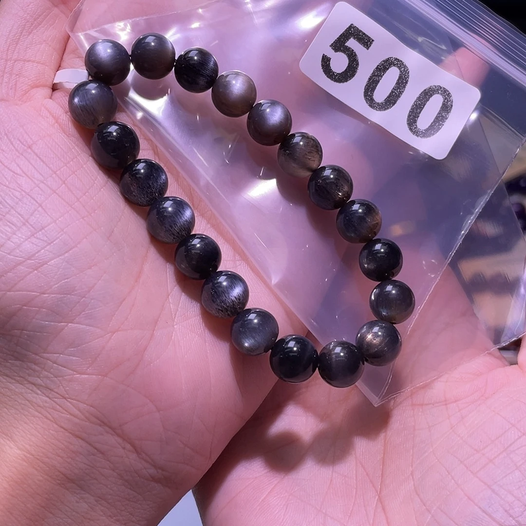 秋***秋未镶嵌手链长石500黑金骨干9.5