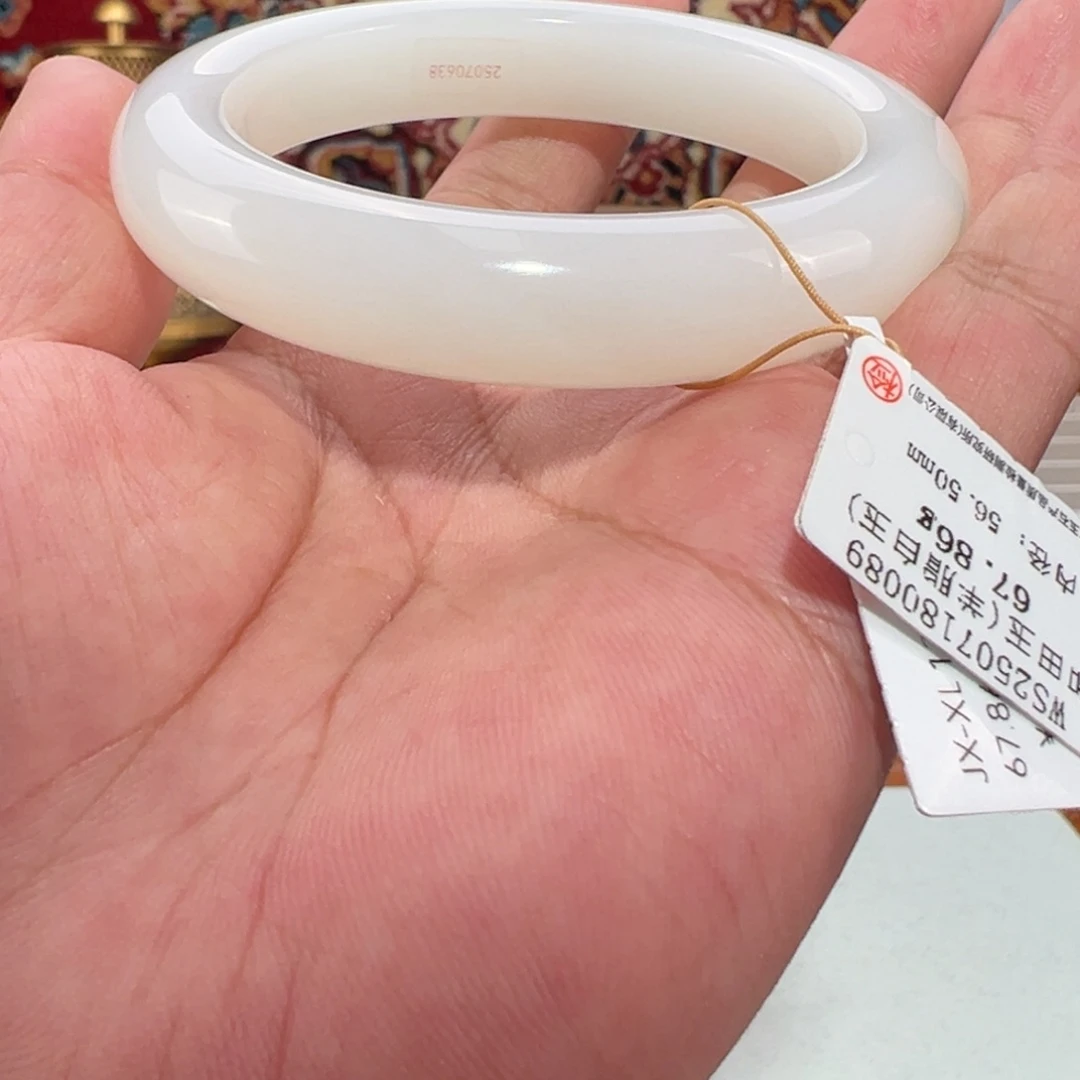 和田玉未镶嵌手镯天然新疆和田玉羊脂玉