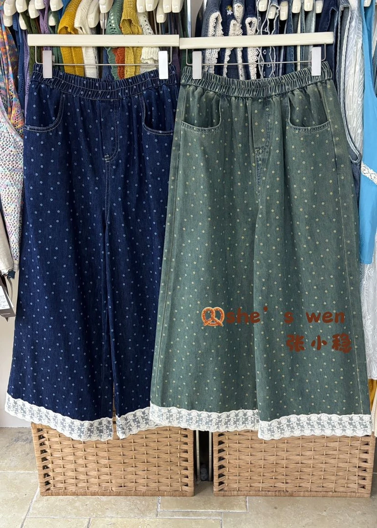 叨叨推荐款#ZXW#3138#印花牛仔裤 FL