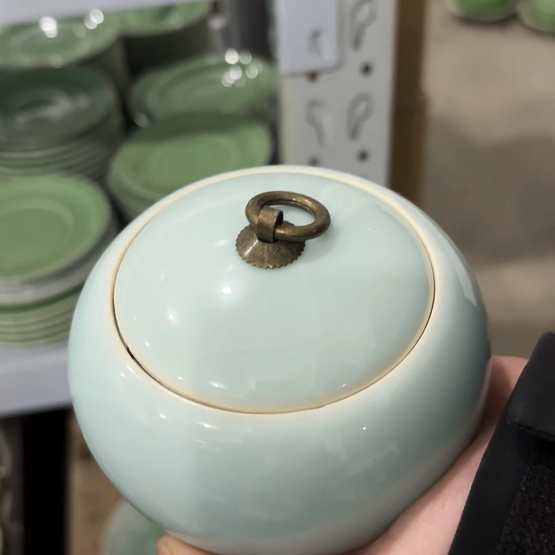 龙泉云间青瓷小米茶器