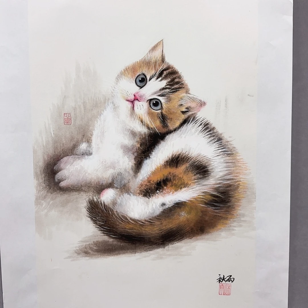 国画亲笔手绘放心去藏
